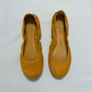 Tory Burch flats size 9.5 color: mustard
